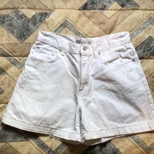 Faded Glory white jean shorts sz 8